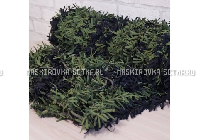 Маскировочная сеть Зеленя 2х3 м (зелено-черная) – купить по цене 3200 руб. в интернет-магазине в городе Йошкар-Ола картинка 4